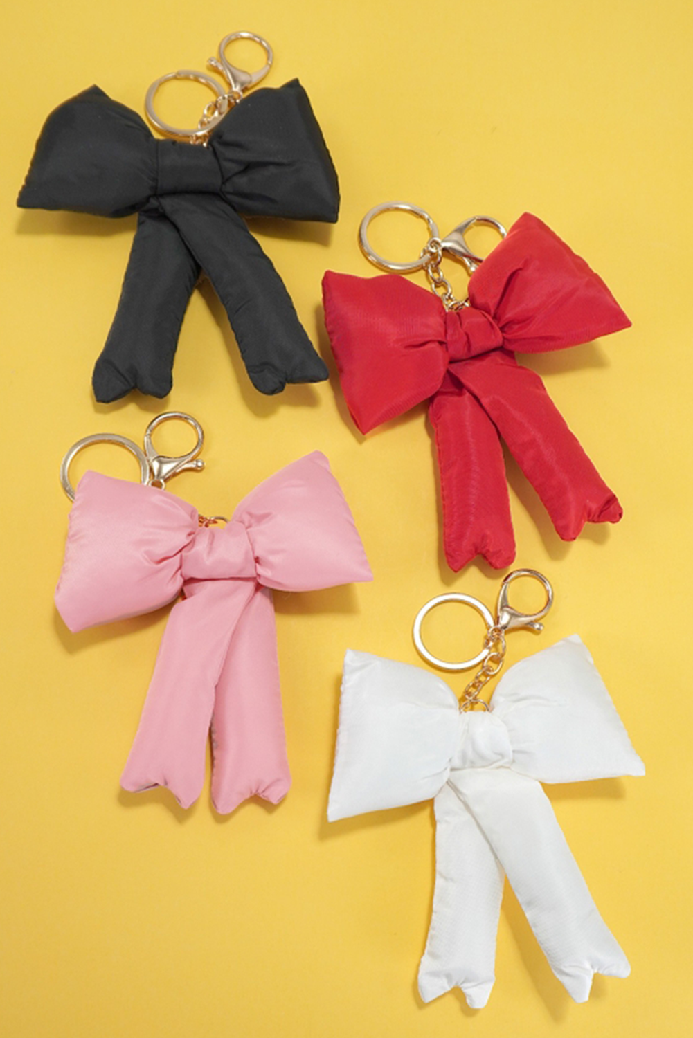 Pink Cute 3D Bow Knot Keychain - Bagged Store