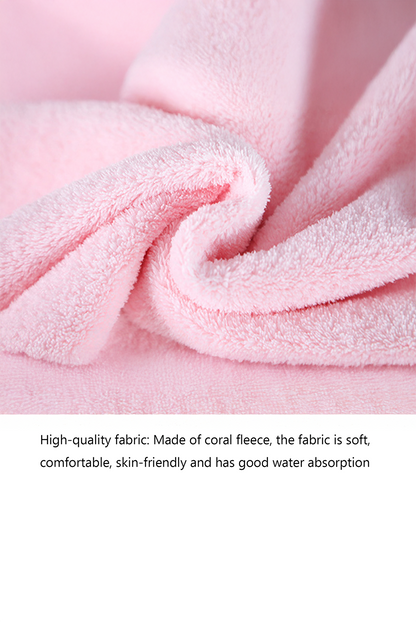 Coral Soft Thicken Coral fleece Two Piece Towel Set - Bagged Store