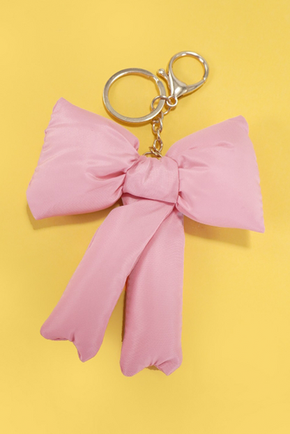 Pink Cute 3D Bow Knot Keychain - Bagged Store